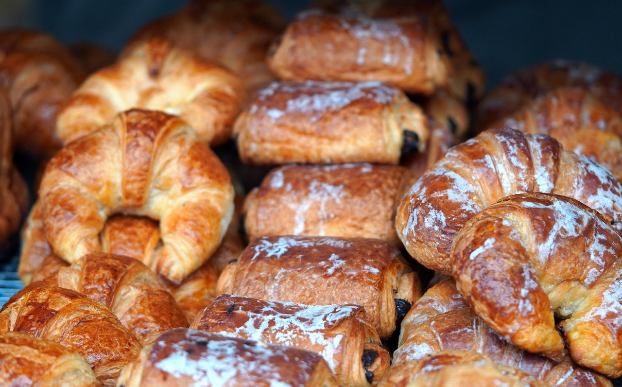 pastries, croissant, snack, dessert, food, cakes, sweets, croissant, croissant, croissant, croissant, croissant-7530566.jpg